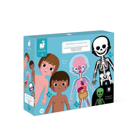 4 in 1 Educational Puzzle - Human Body - Princess and the Pea