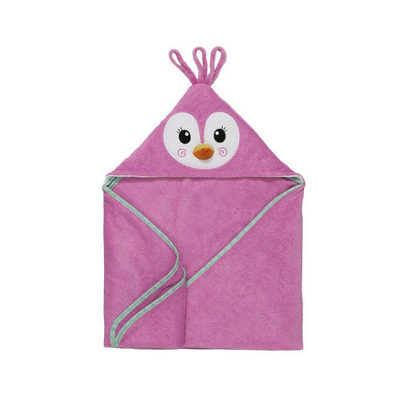 Baby Snow Terry Hooded Bath Towel - Penny the Penguin - Princess and the Pea