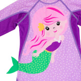 Baby/Toddler UPF 50+ One-Piece Surf Suit - Mia the Mermaid - Princess and the Pea