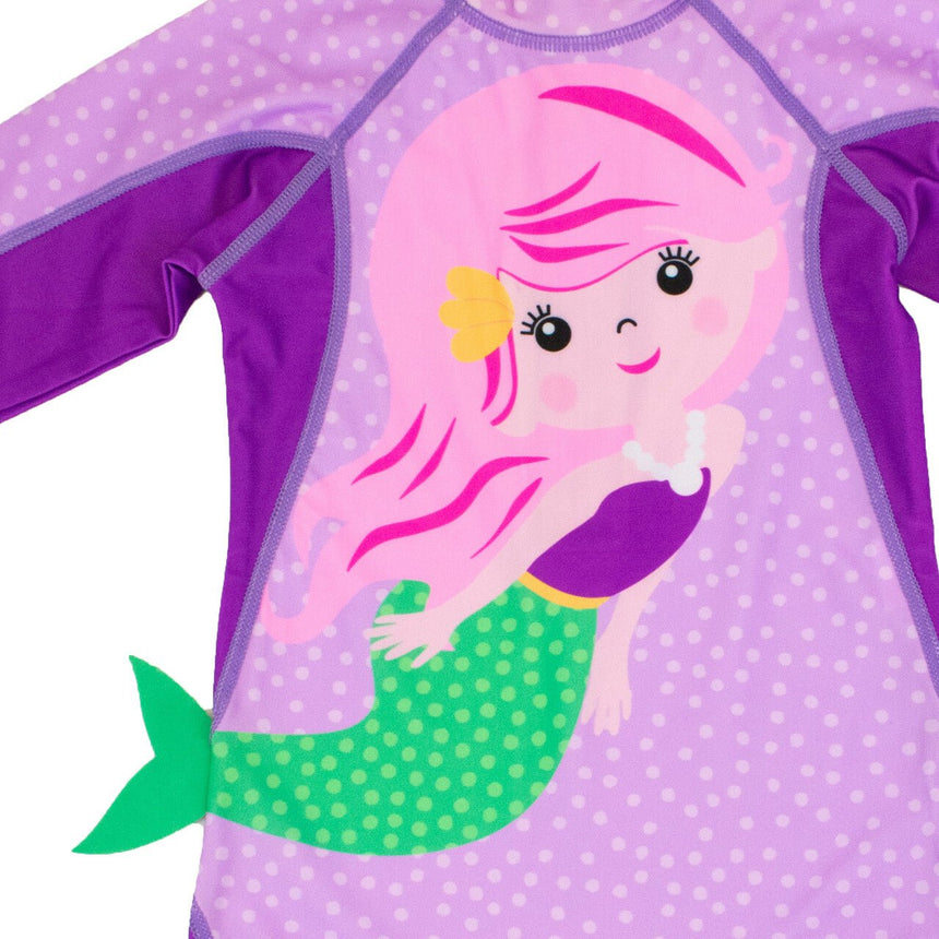 Baby/Toddler UPF 50+ One-Piece Surf Suit - Mia the Mermaid - Princess and the Pea