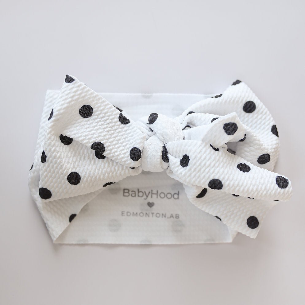 Big Bow Headband - Patterned - Princess and the Pea