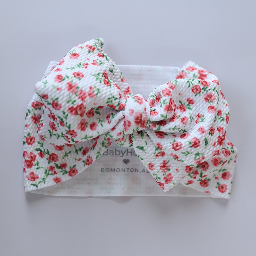 Big Bow Headband - Patterned - Princess and the Pea