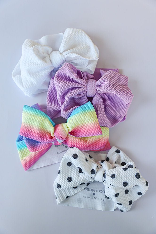 Big Bow Headband - Patterned - Princess and the Pea