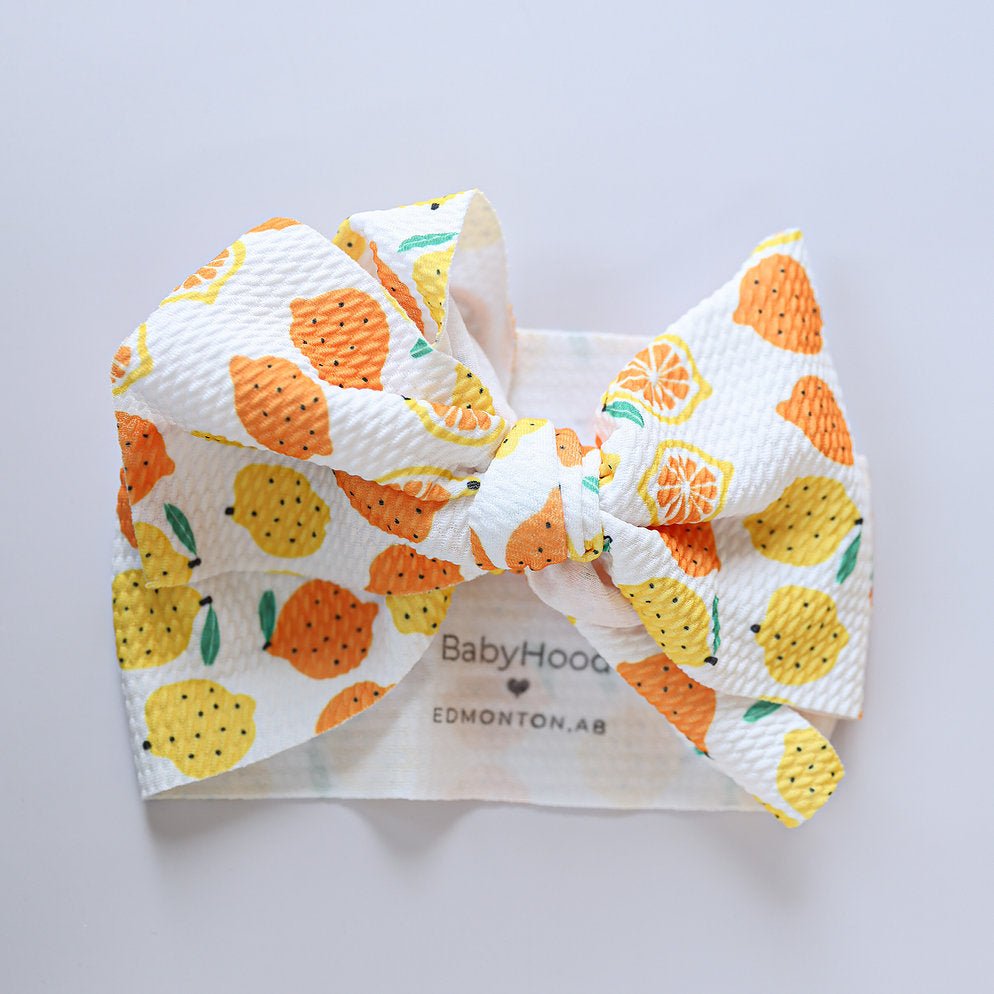 Big Bow Headband - Patterned - Princess and the Pea