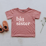 Big Sister Kids Tee - Mauve - Princess and the Pea