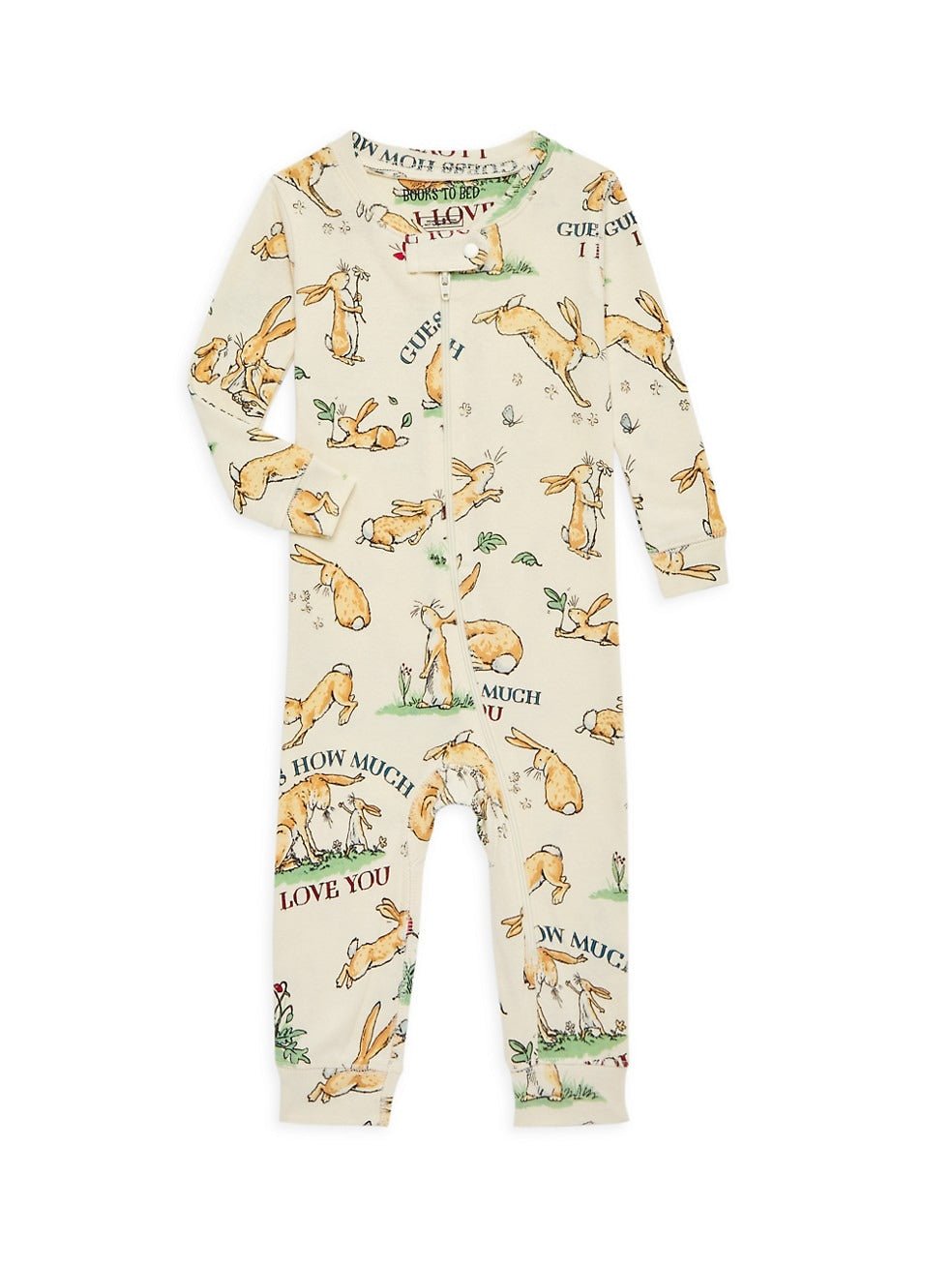 Books to bed - Guess How Much I Love You Book and Infant Coverall Cream - Princess and the Pea