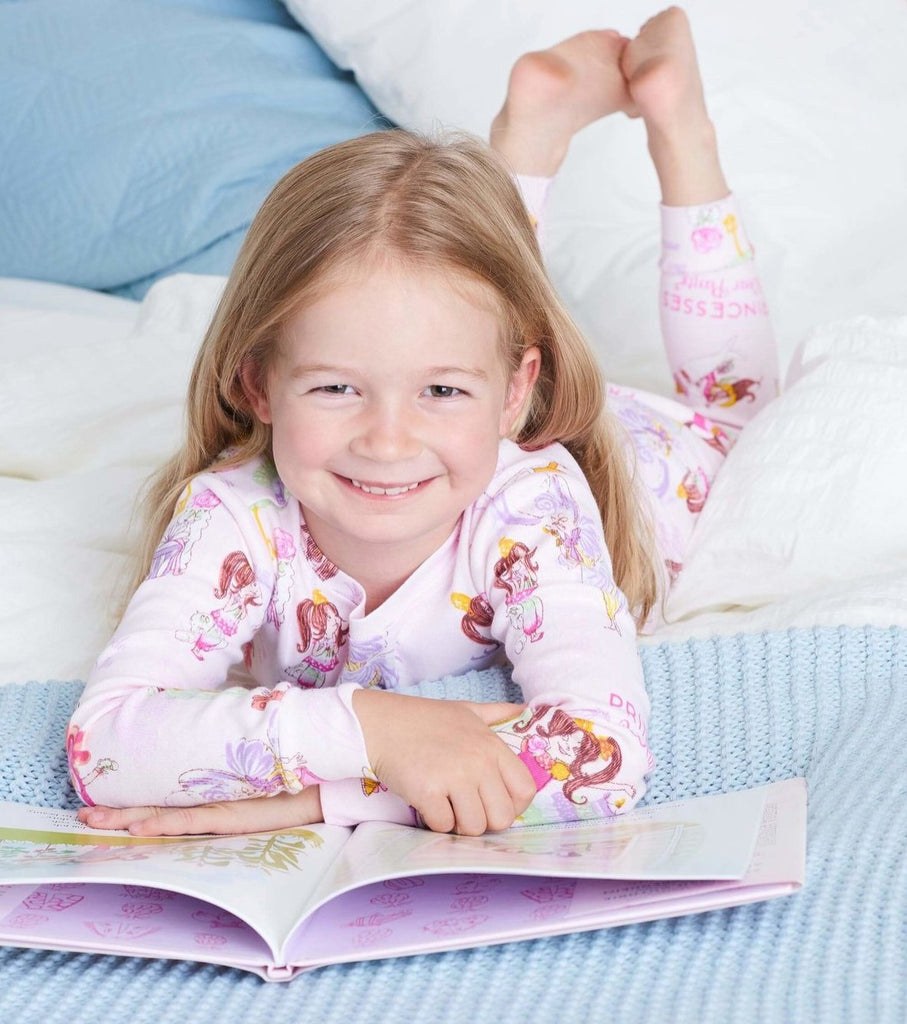 Books to bed - Princesses Wear Pants Pajama Set Hanging with Book - Princess and the Pea