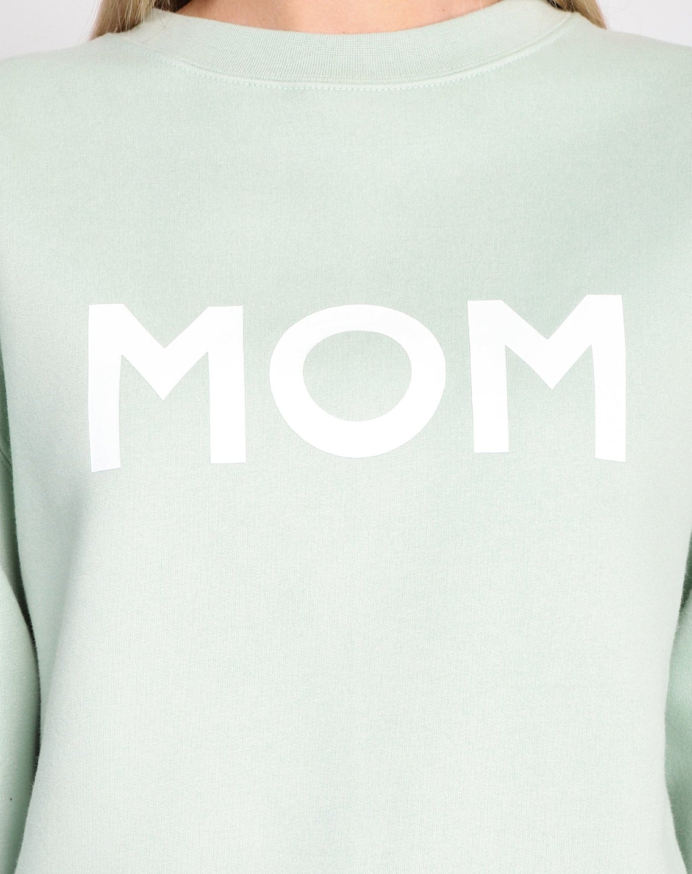 BRUNETTE The Label "MOM" Classic Crew Neck Sweatshirt | Sage - Princess and the Pea