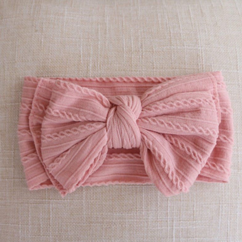 Cable Knit Baby Headband - Princess and the Pea