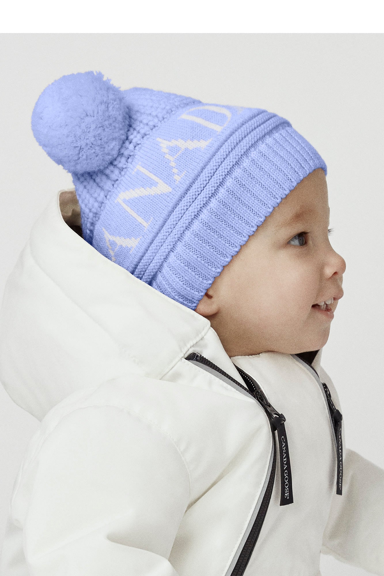 Canada Goose Baby Double Pom Hat - Dawn Blue - Princess and the Pea