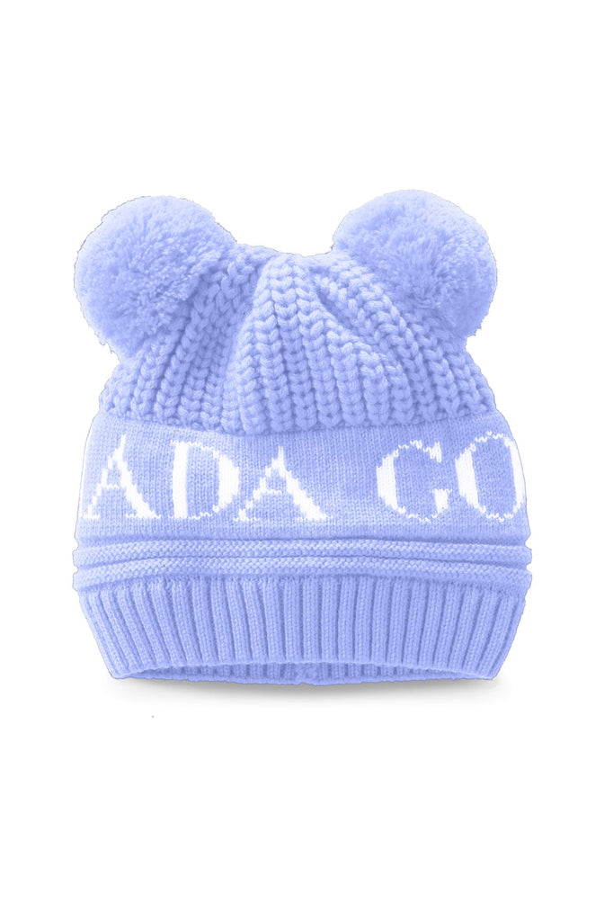 Canada Goose Baby Double Pom Hat - Dawn Blue - Princess and the Pea