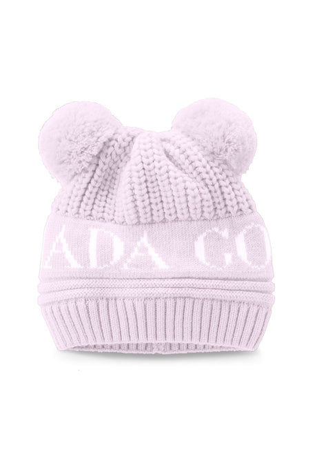 Canada Goose Baby Double Pom Hat - Soft Pink - Princess and the Pea