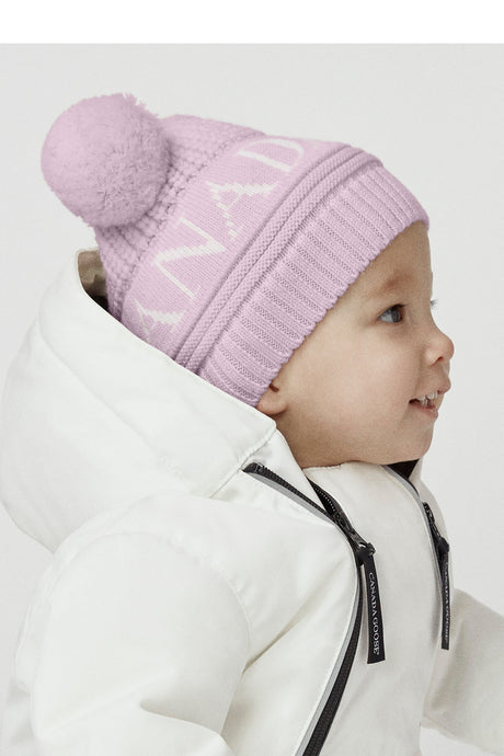 Canada Goose Baby Double Pom Hat - Soft Pink - Princess and the Pea