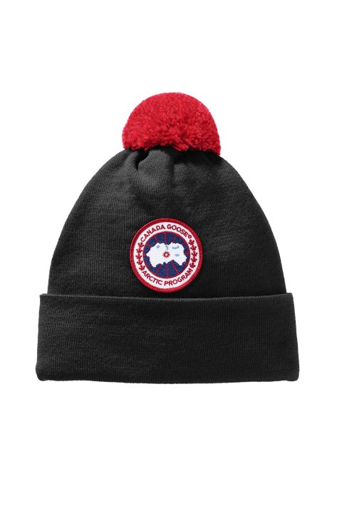 Canada Goose Kids Merino Pom Toque - Black - Princess and the Pea