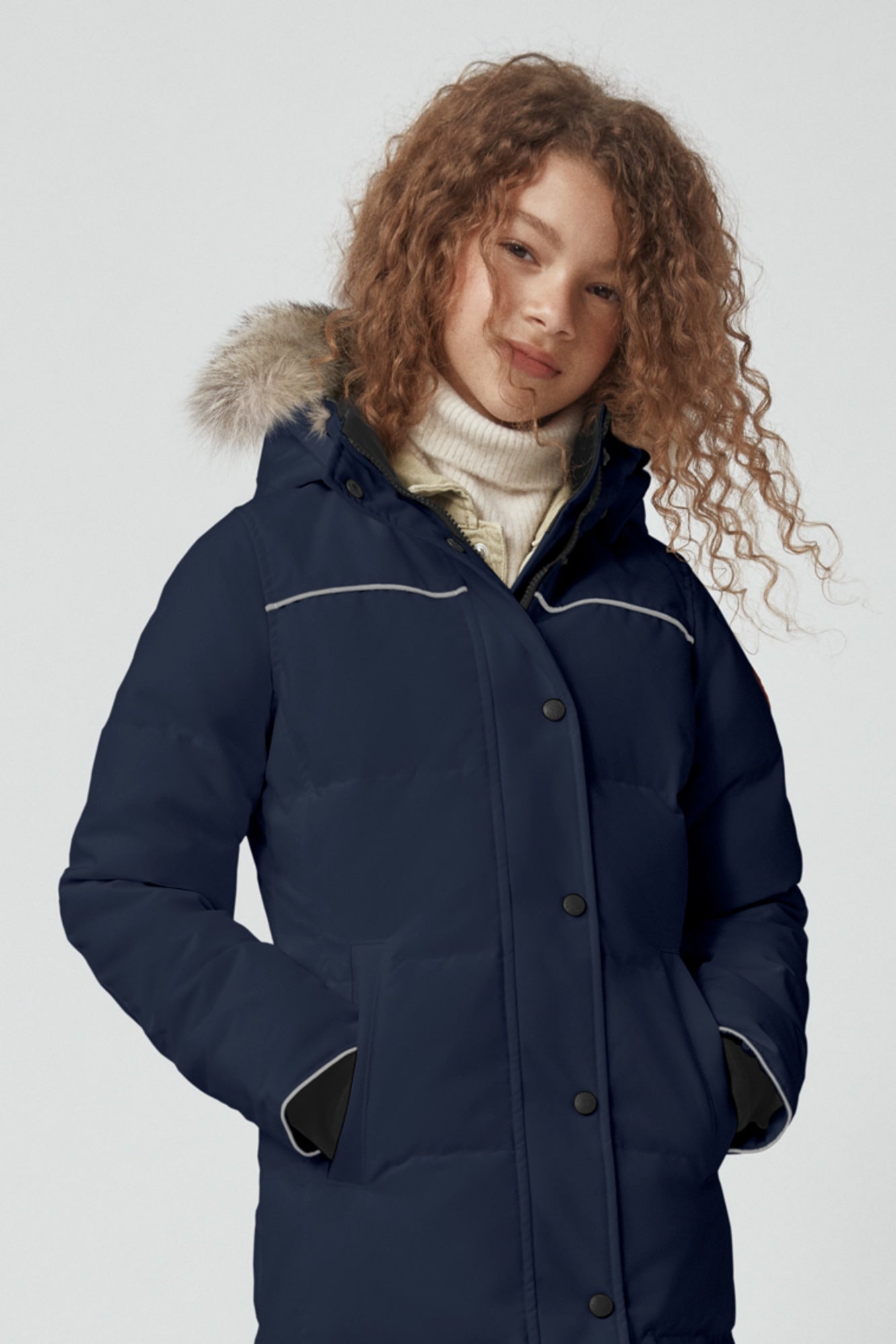 Canada Goose Youth Juniper Parka - Atlantic Navy - Princess and the Pea