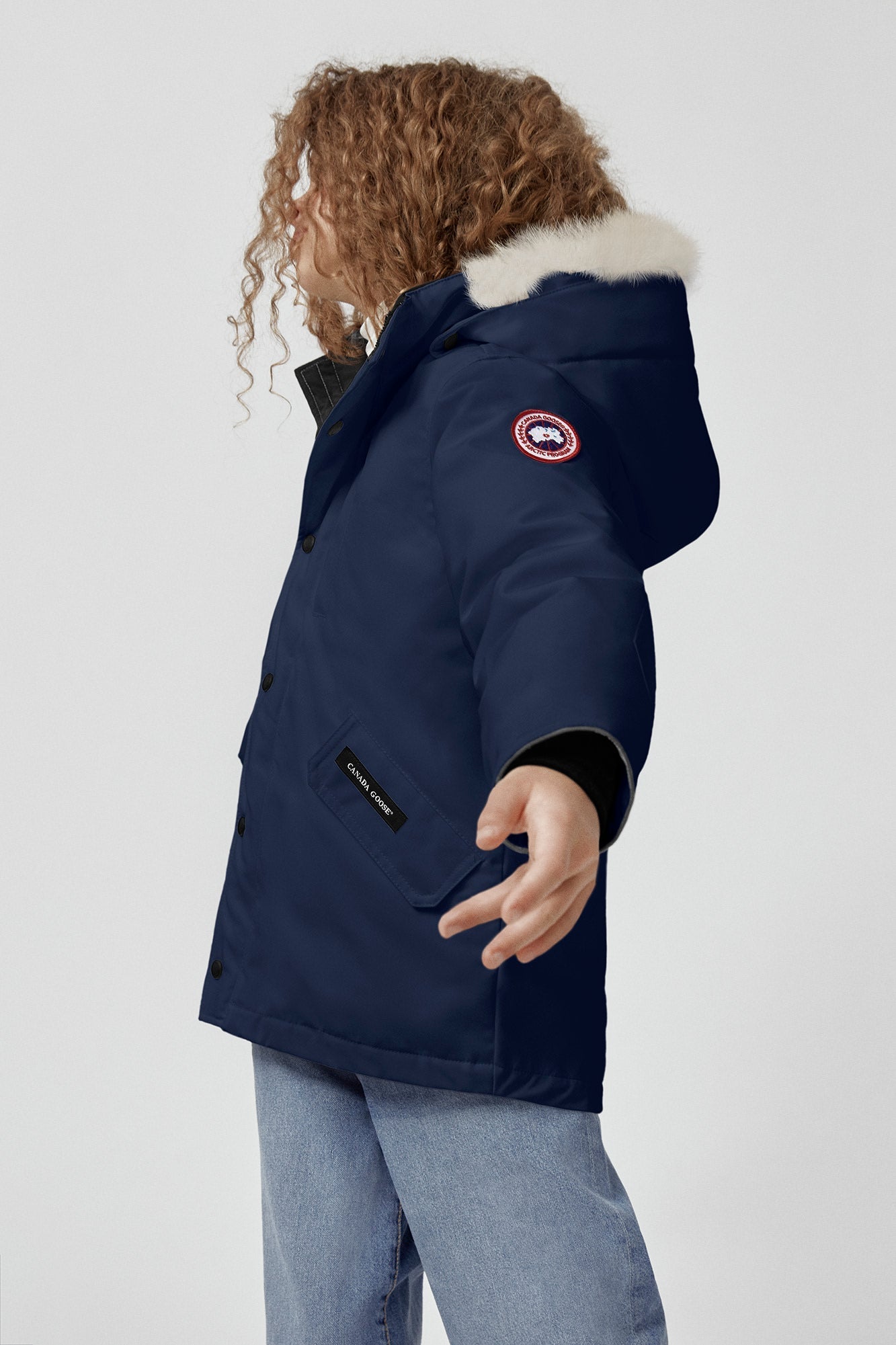 Canada Goose Youth Logan Parka - Atlantic Navy - Princess and the Pea