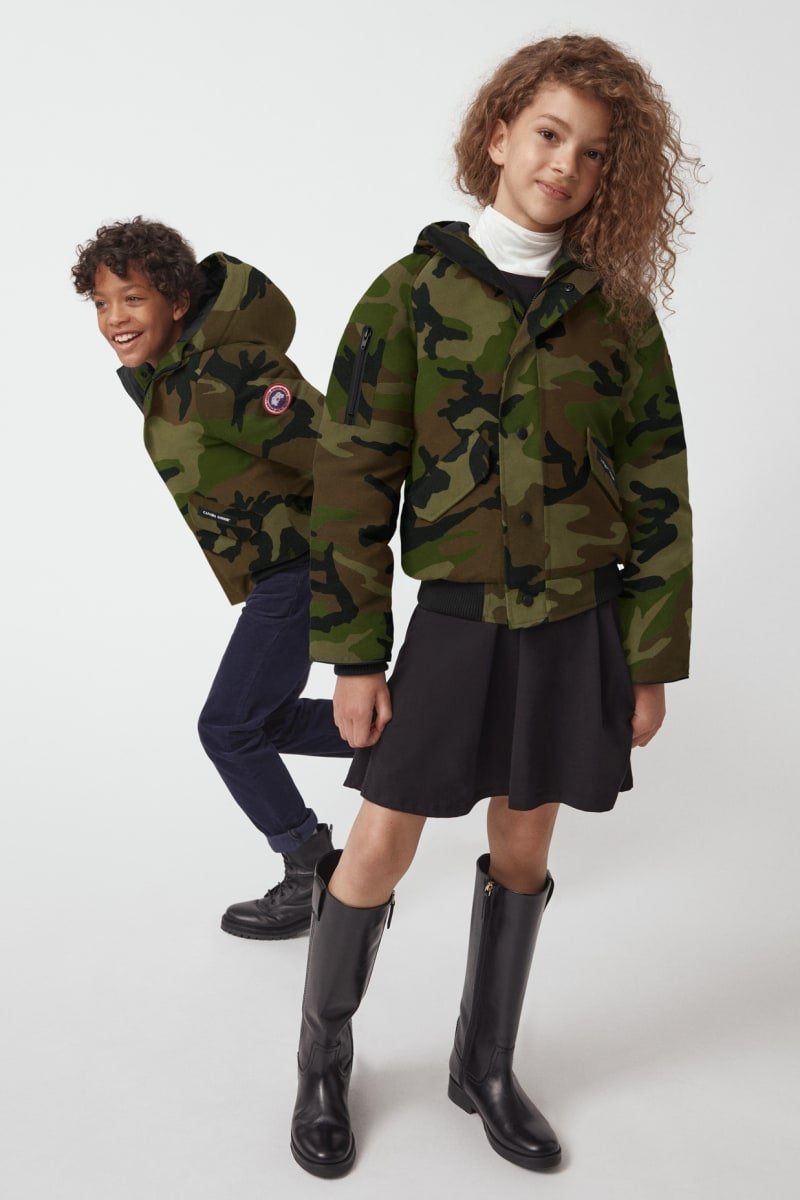 Canada Goose Youth Rundle Bomber Non Fur - Classic Camo - Princess and the Pea