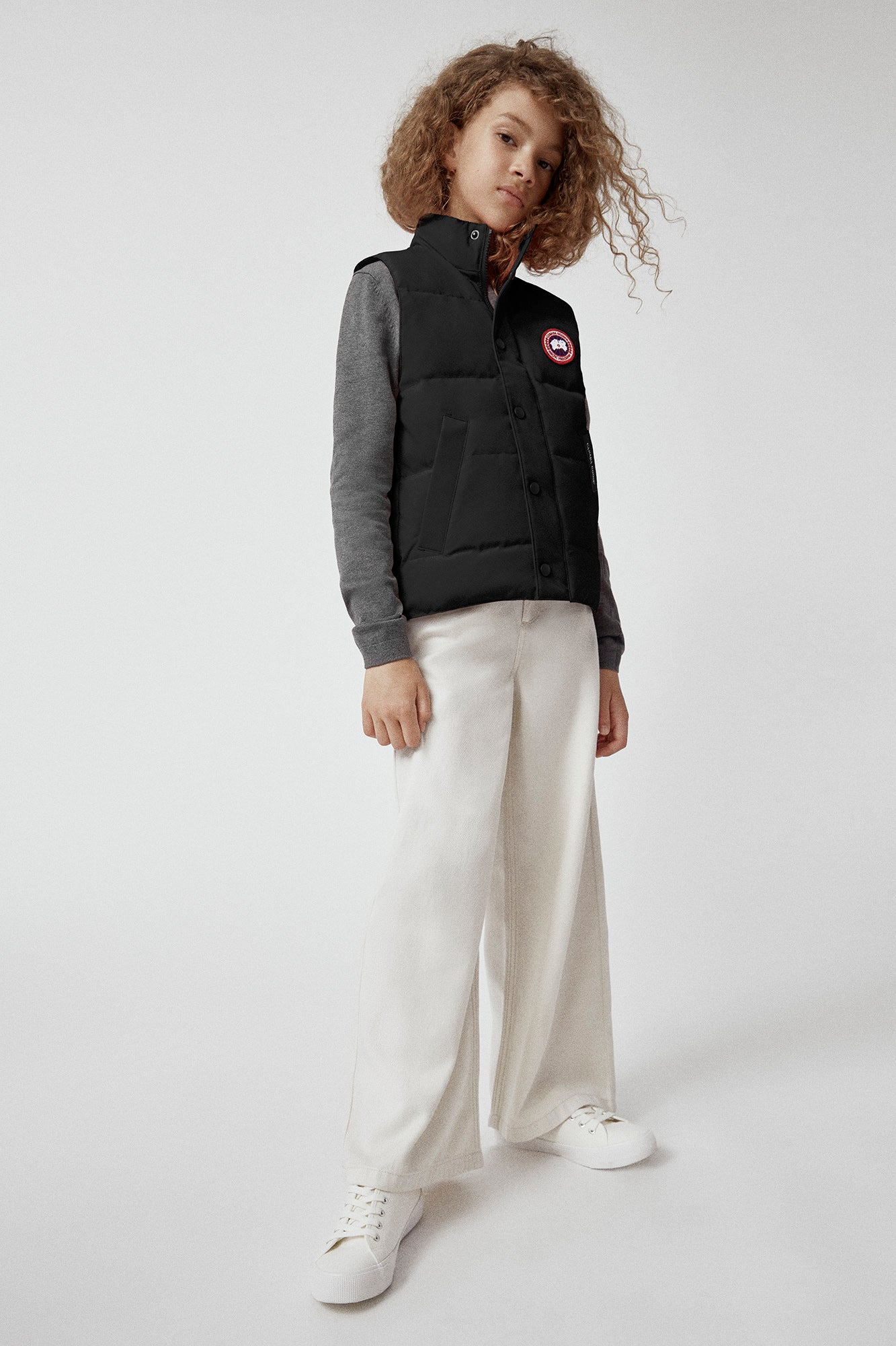 Canada Goose Youth Vanier Down Vest - Black - Princess and the Pea