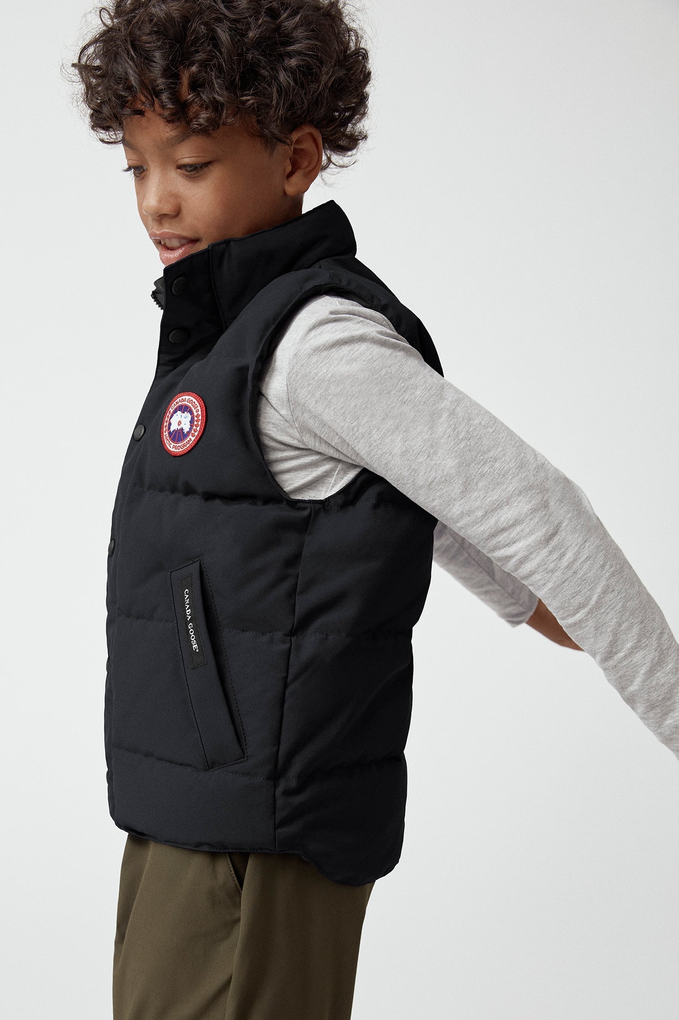 Canada Goose Youth Vanier Down Vest - Black - Princess and the Pea