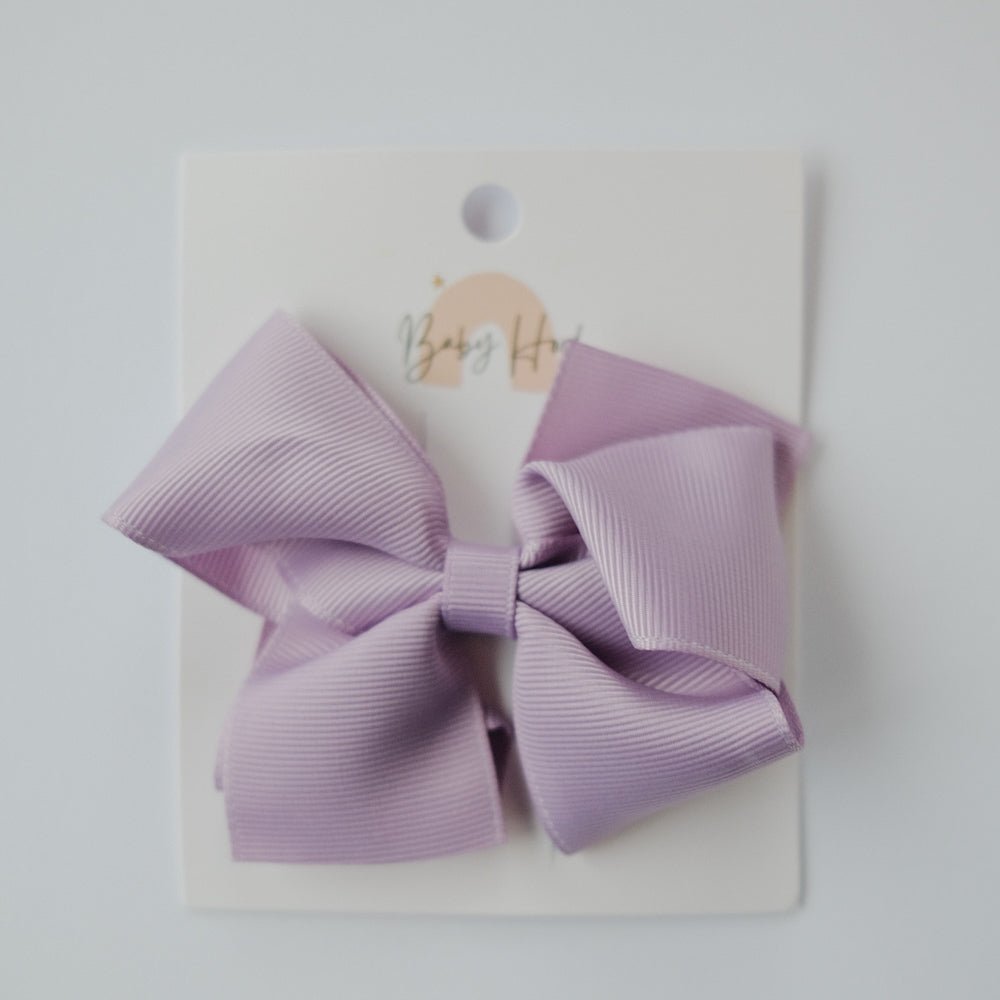 Classic Ribbon Bow - Large (3x3 Inches) Lavender - Princess and the Pea