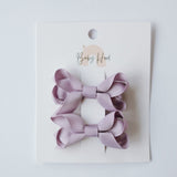 Classic Ribbon Bow Small Duo - Lavender - Princess and the Pea