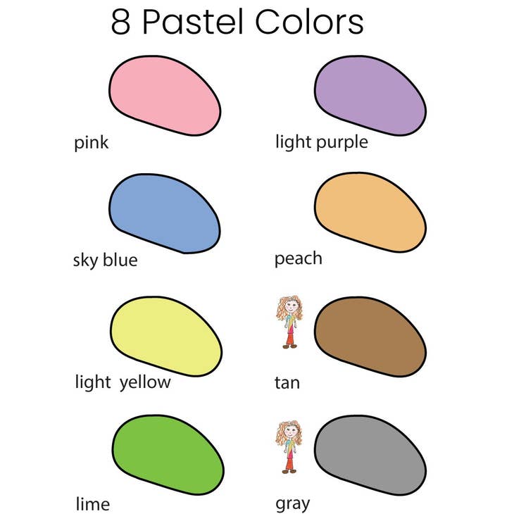 Crayon Rocks - 24 Colors - Princess and the Pea