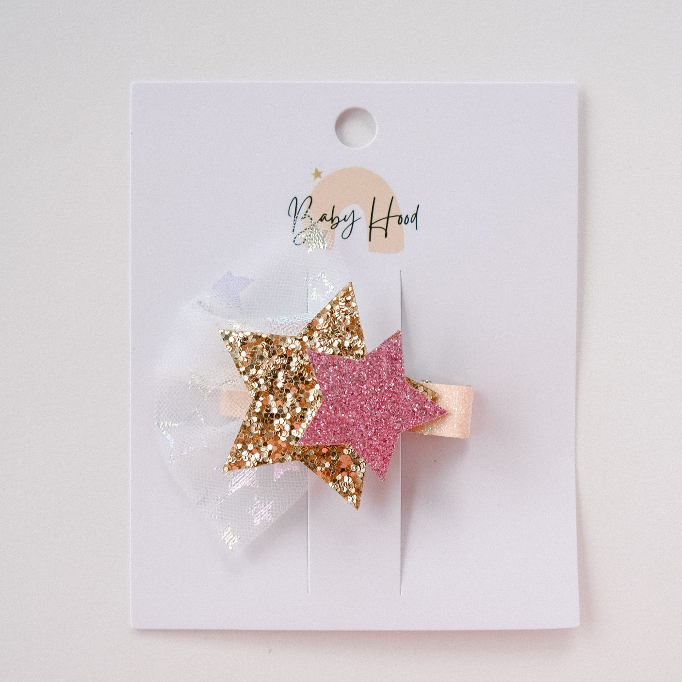 Daisy Twinkle Stars Tulle Hair Clip - Princess and the Pea