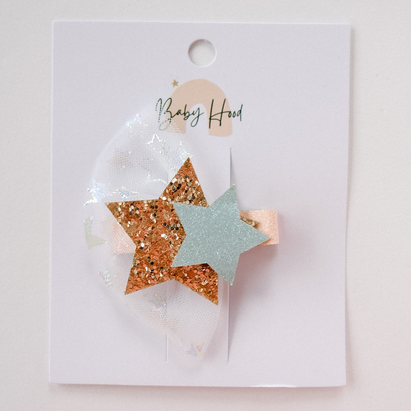 Daisy Twinkle Stars Tulle Hair Clip - Princess and the Pea