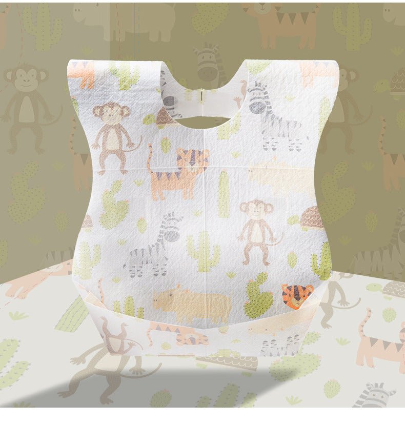 Disposable Baby Bibs (10PC Individual Bibs) - Princess and the Pea