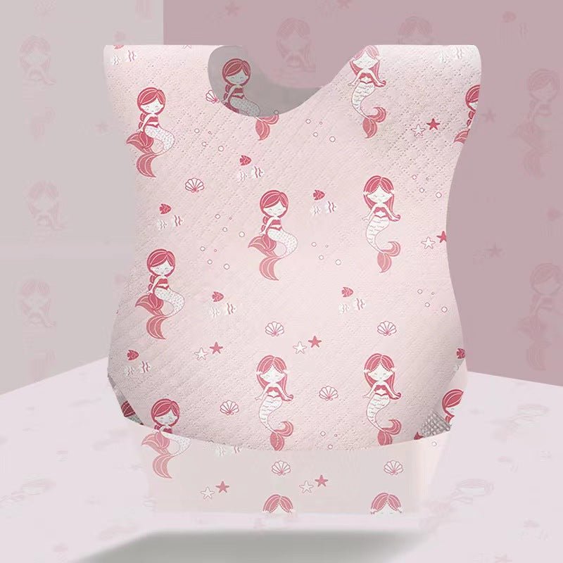 Disposable Baby Bibs (10PC Individual Bibs) - Princess and the Pea