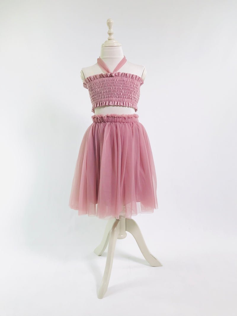 DOLLY by Le Petit Tom ® 2 WAY TUTU DRESS BEACH COVER UP MAUVE - Princess and the Pea