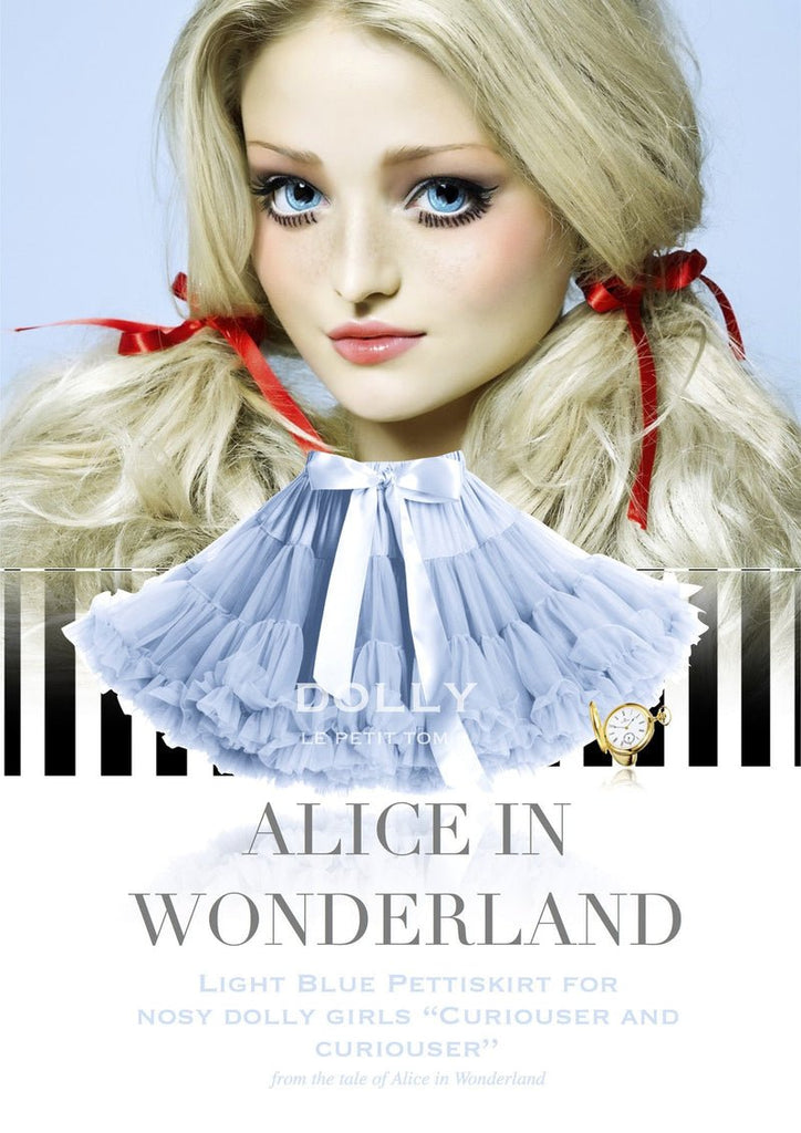 DOLLY BY LE PETIT TOM ® ALICE IN WONDERLAND PETTISKIRT LIGHT BLUE - Princess and the Pea