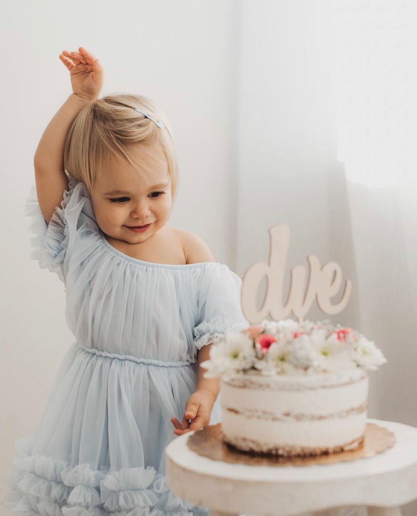 DOLLY Frilly Dress - Light Blue - Princess and the Pea