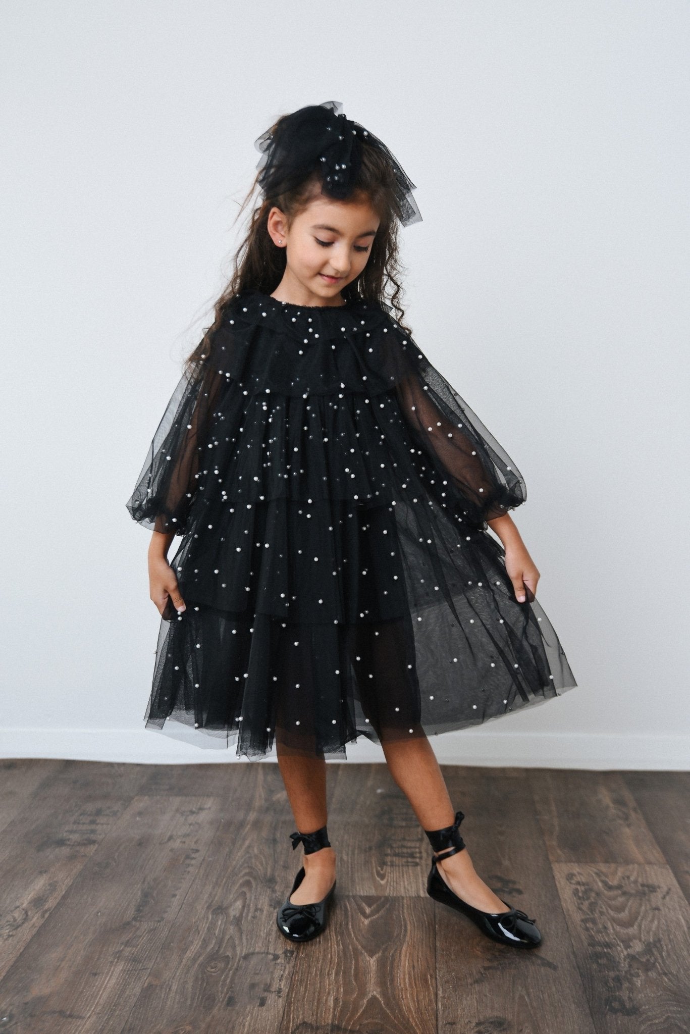 DOLLY Pearl Pierrot Tulle dress - Black - Princess and the Pea