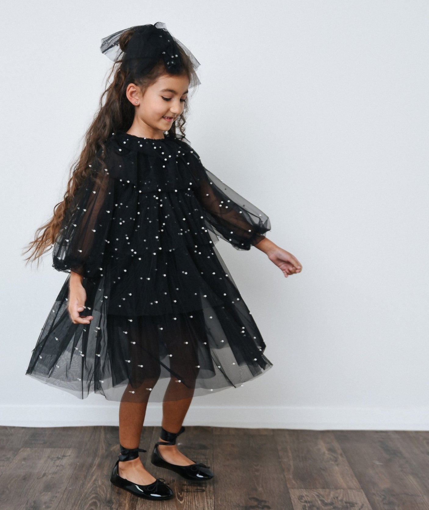 DOLLY Pearl Pierrot Tulle dress - Black - Princess and the Pea