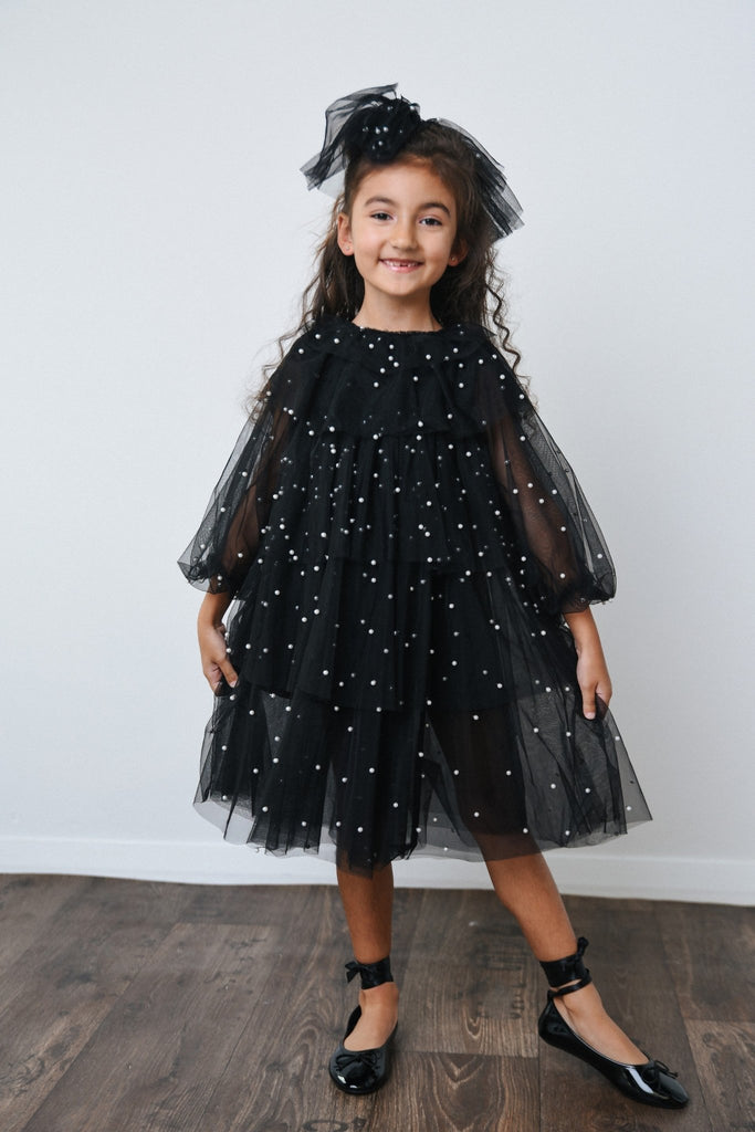 DOLLY Pearl Pierrot Tulle dress - Black - Princess and the Pea