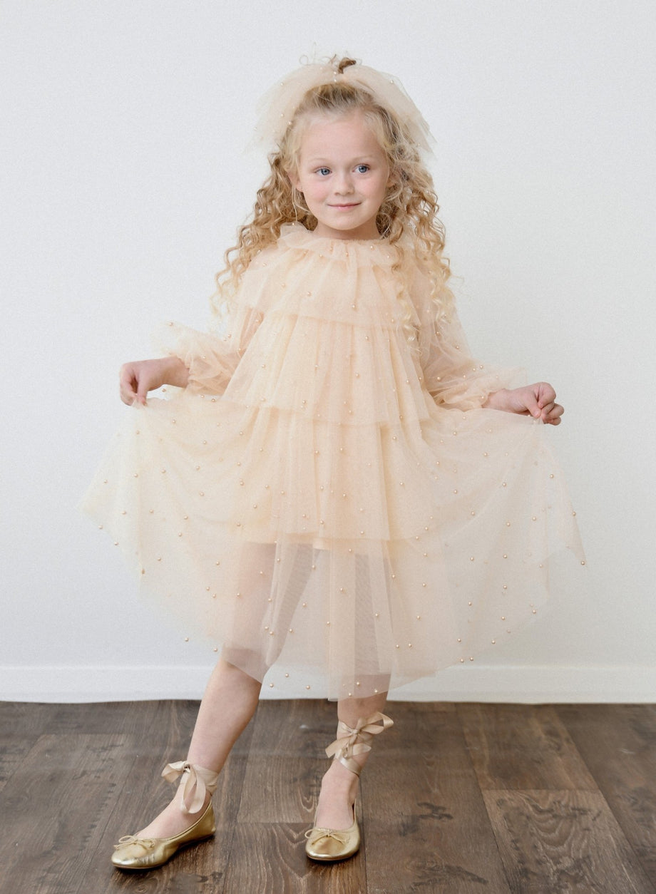 Cream 2025 pearl dress