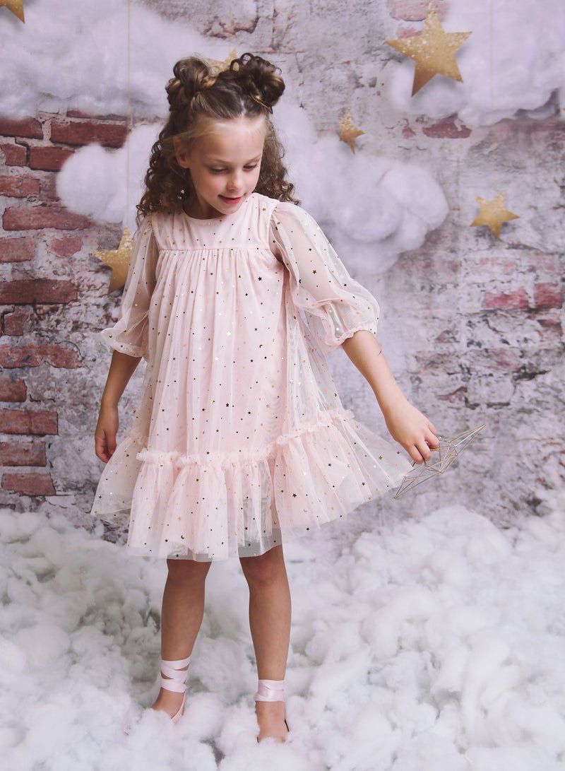 DOLLY Stars & Moon Tulle Empress Dress Ballet Pink – Princess and the Pea