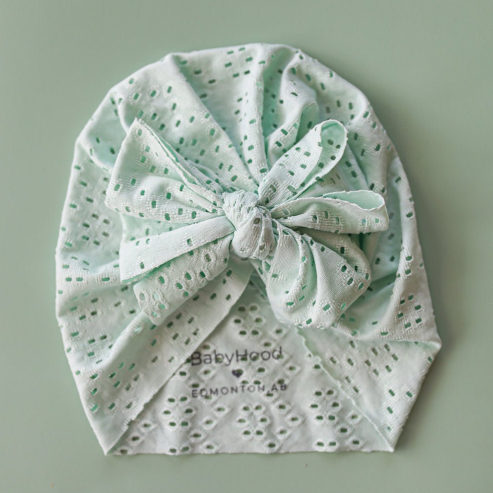 Eyelet Baby Turban - Princess and the Pea
