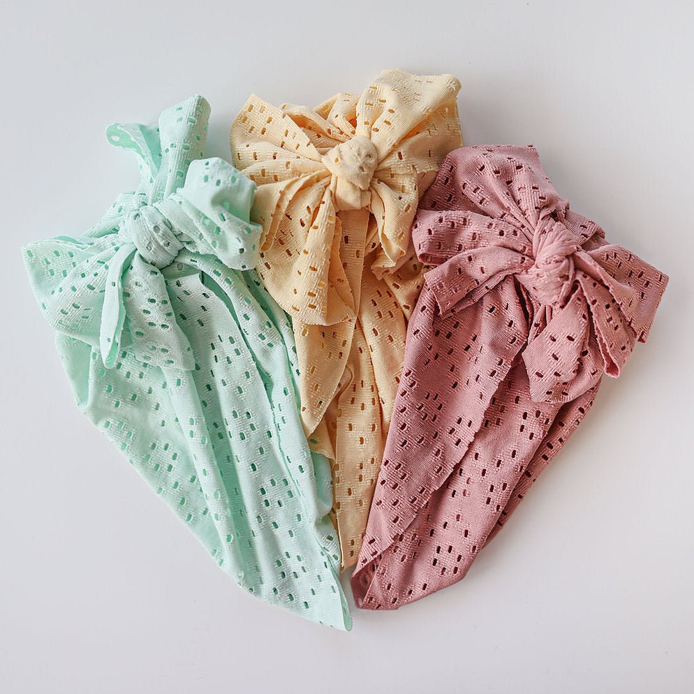 Eyelet Baby Turban - Princess and the Pea