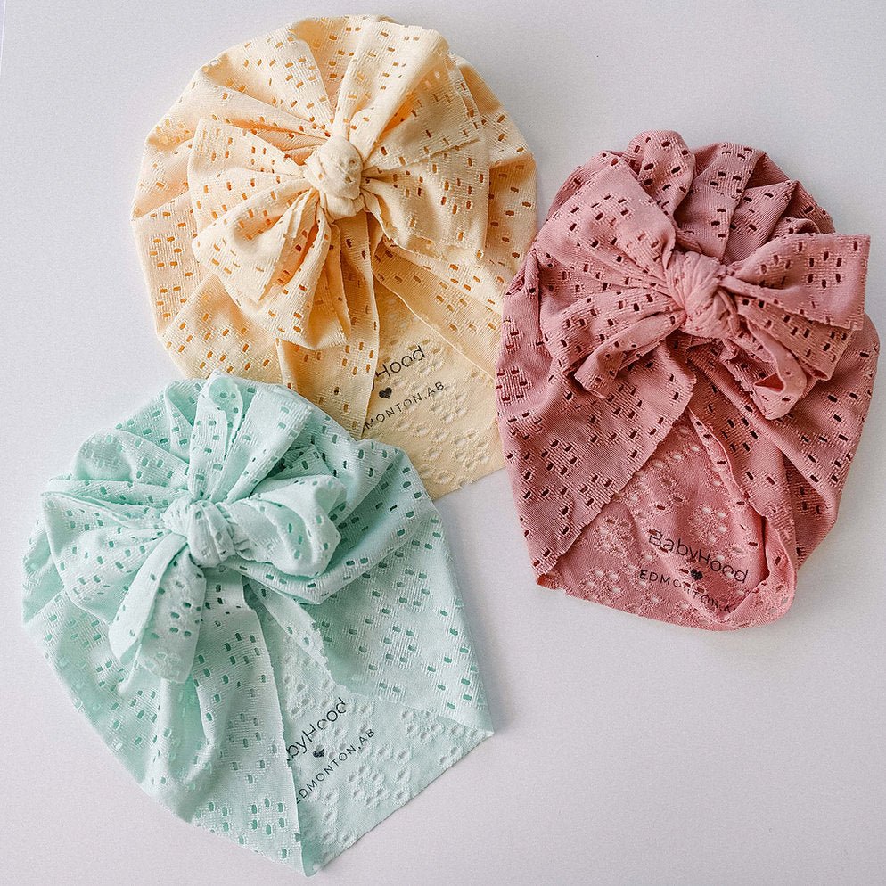 Eyelet Baby Turban - Princess and the Pea