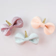 Freya Magic Sparkle Unicorn Bow Hair Clip - Princess and the Pea