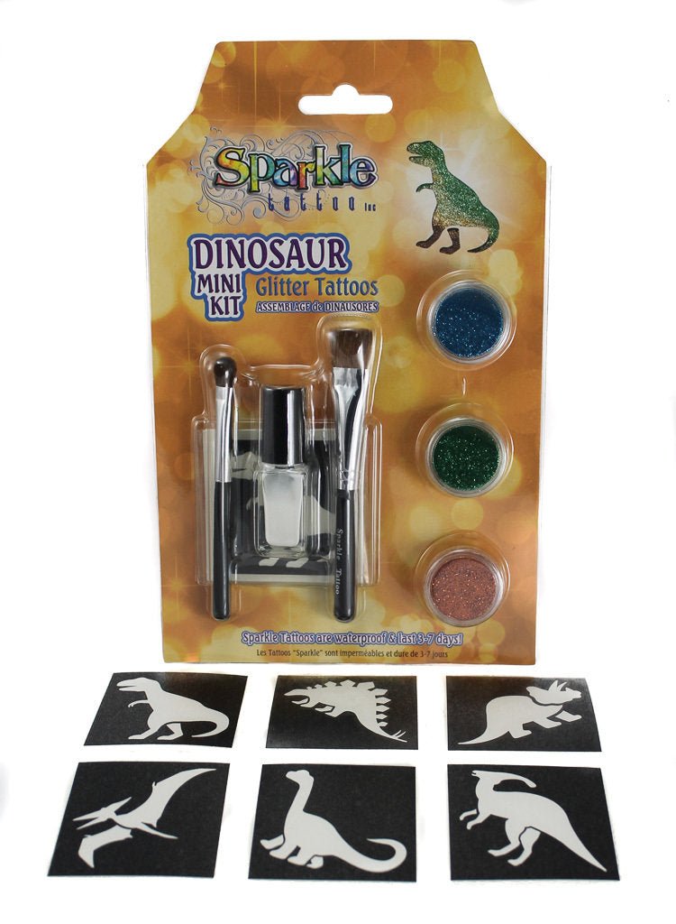 Glitter Tattoo Dinosaur Mini Kit - Princess and the Pea