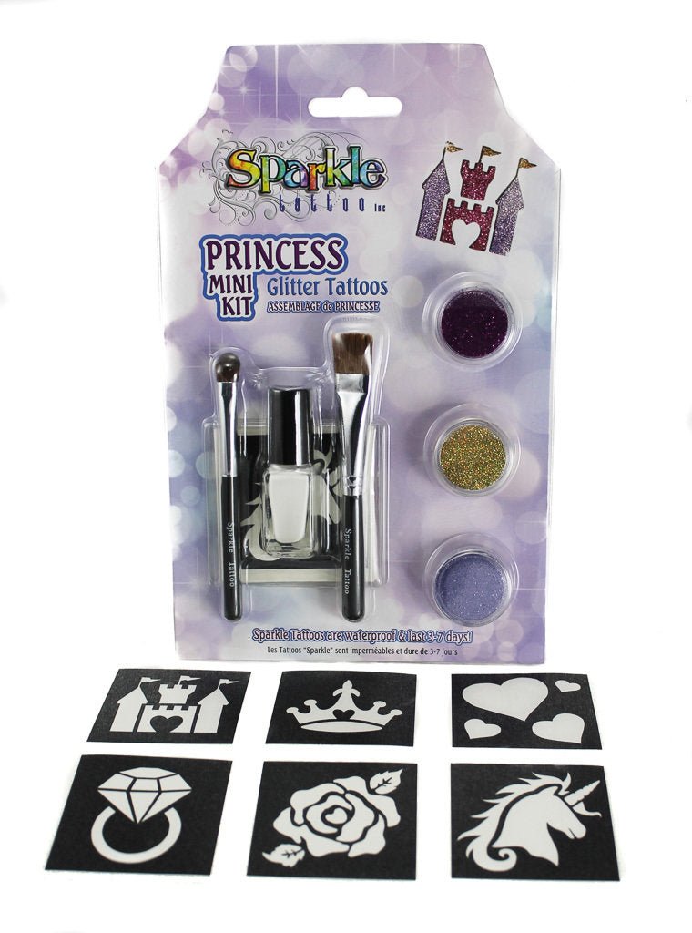 Glitter Tattoo Princess Mini Kit - Princess and the Pea