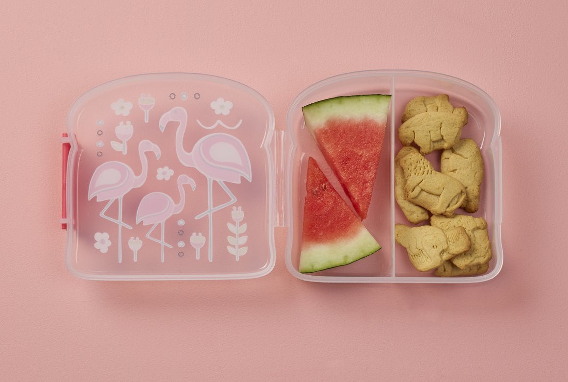 Good Lunch Sandwich Box - Flamingo - Princess and the Pea