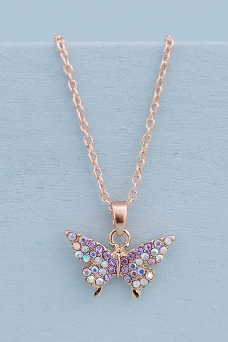 Great Pretenders - Boutique Butterfly Gem Necklace - Princess and the Pea