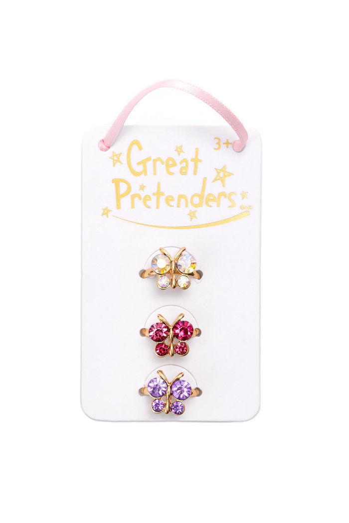 Great Pretenders - Boutique Butterfly Gem Rings - Princess and the Pea