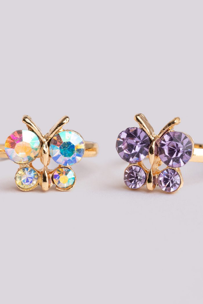 Great Pretenders - Boutique Butterfly Gem Rings - Princess and the Pea