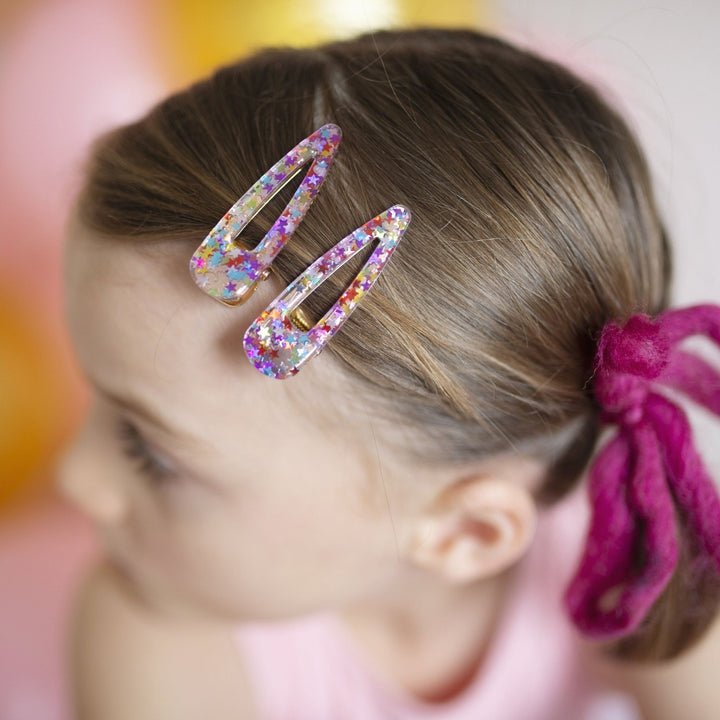 Great Pretenders - Boutique Gel Sparkle Hairclips 2pc - Princess and the Pea