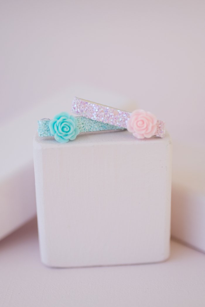 Great Pretenders - Boutique Glitter Rosette Hairclips - Princess and the Pea